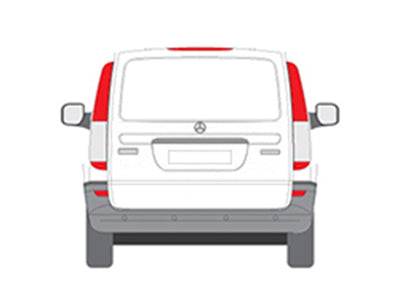 Mercedes Vito (2003-2014) - Rhino Aluminium Roof Rack